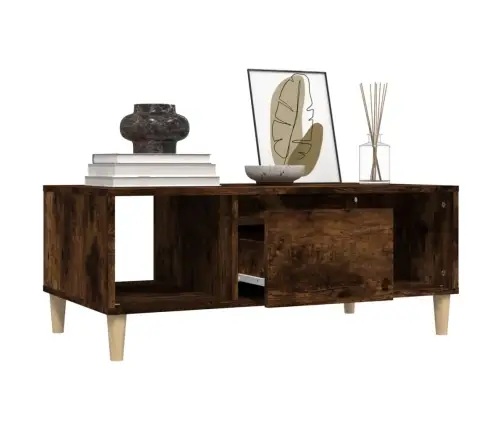 Kafijas Galdiņš, Ozolkoka, 90X50X36,5 Cm, Inženierijas Koks Vidaxl