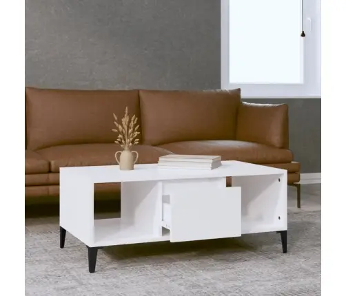 Kafijas Galdiņš, Spīdīgi Balts, 90X50X36,5Cm, Inženierijas Koks Vidaxl Kafijas Galdiņš, Spīdīgi Balts, 90X50X36,5Cm, Inženierijas Koks Vidaxl