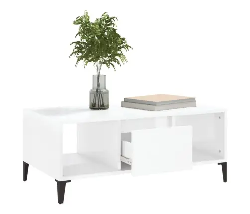 Kafijas Galdiņš, Spīdīgi Balts, 90X50X36,5Cm, Inženierijas Koks Vidaxl Kafijas Galdiņš, Spīdīgi Balts, 90X50X36,5Cm, Inženierijas Koks Vidaxl