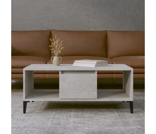 Kohvilaud, Betoonhall, 90X50X36,5 cm Tehispuit
