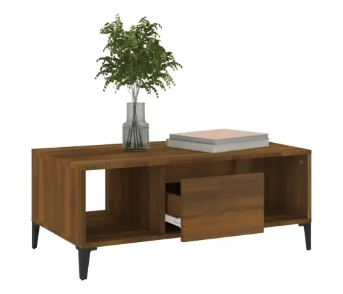 Kafijas Galdiņš, Brūna Ozolkoka, 90X50X36,5 Cm Vidaxl