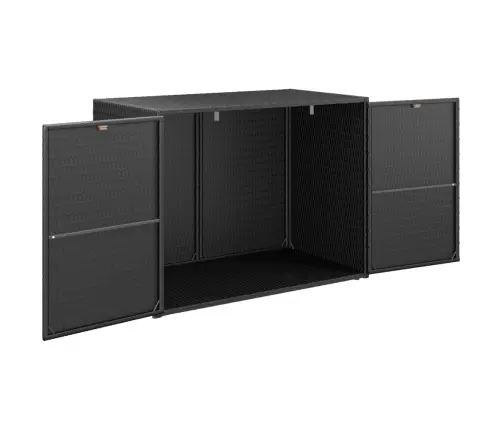 Aia Hoiukapp Must 100 X 55,5 X 80 Cm Polürotangist