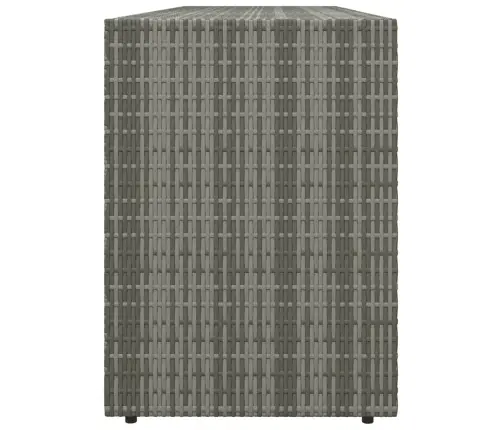 Dārza Uzglabāšanas Skapis, Pelēks,198X55,5X80Cm, Pe Rotangpalma Vidaxl