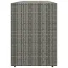 Dārza Uzglabāšanas Skapis, Pelēks,198X55,5X80Cm, Pe Rotangpalma Vidaxl