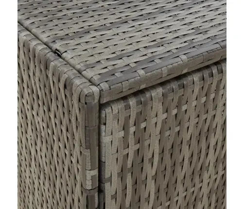 Dārza Uzglabāšanas Skapis, Pelēks,198X55,5X80Cm, Pe Rotangpalma Vidaxl