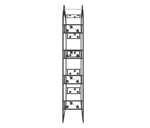 Sodo Arka, Juodos Spalvos, 116X45X240cm Plienas