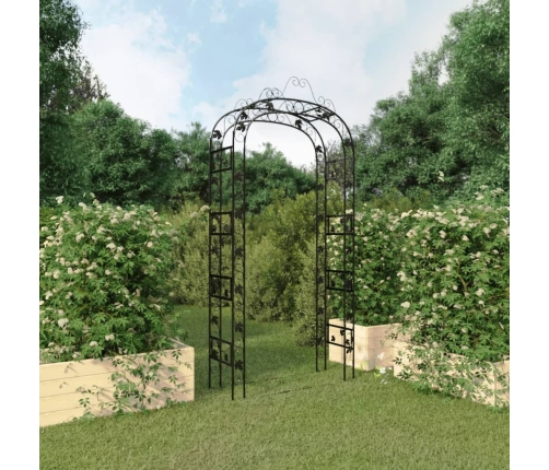 Sodo Arka, Juodos Spalvos, 116X45X240cm Plienas
