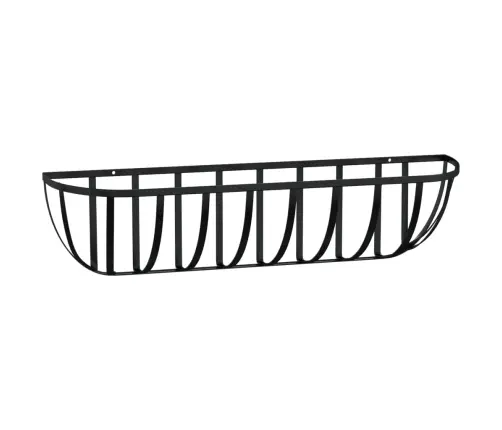 Sienas Siles, 2 Gb., Kokosa Ieliktņi, 61X19X16Cm, Melns Tērauds Vidaxl