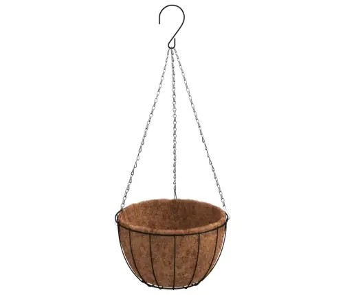 Piekarami Puķu Podi, 4 Gab., Kokosa Ieliktņi, Melni, Ø 40X63 Cm Vidaxl