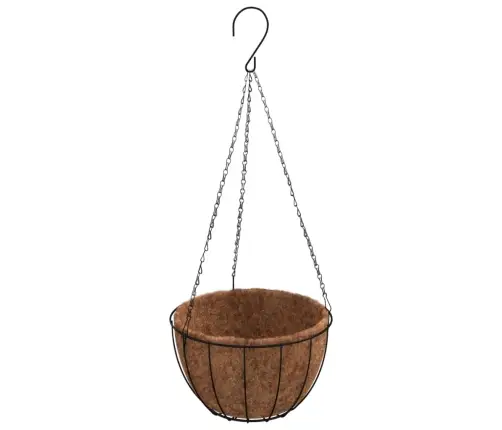 Piekarami Puķu Podi, 4 Gab., Kokosa Ieliktņi, Melni, Ø 40X63 Cm Vidaxl