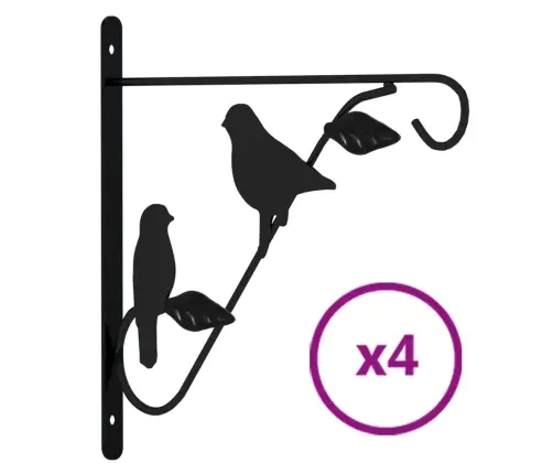 Piekaramu Grozu Stiprinājumi, 4 Gab., Melni, Tērauds Vidaxl