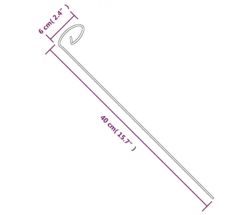 Taimetugi, 20 Tk, Tumeroheline, 40 cm Teras