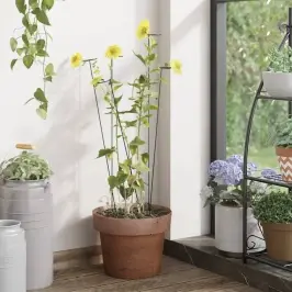 Dārza Augu Mietiņi, 20 Gab., Tumši Zaļi, 91 Cm, Tērauds Vidaxl