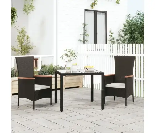 Dārza Krēsli, 2 Gab., Ar Matračiem, Pe Rotangpalma, Melni Vidaxl