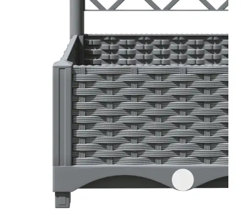 Sodo Lovelis Su Treliažu, Šviesiai Pilkas, 120X120X121,5cm Pp