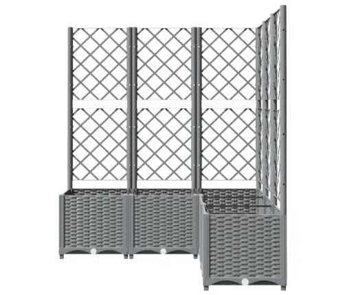 Võrega Taimekast, Helehall, 120 X 120 X 136 Cm Pp