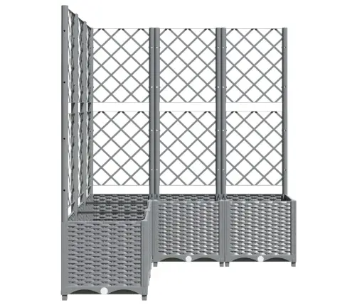 Võrega Taimekast, Helehall, 120 X 120 X 136 Cm Pp