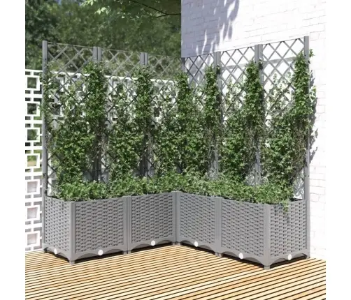 Võrega Taimekast, Helehall, 120 X 120 X 136 Cm Pp