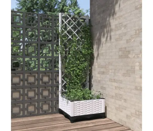 Võrega Taimekast, Valge, 40 X 40 X 121,5 Cm Pp