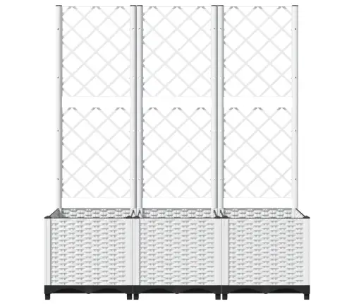 Võrega Taimekast, Valge, 120 X 40 X 136 Cm Pp