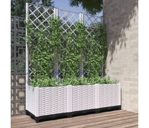 Võrega Taimekast, Valge, 120 X 40 X 136 Cm Pp