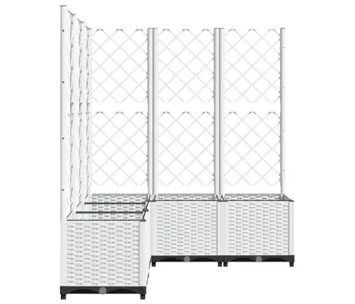 Võrega Taimekast, Valge, 120 X 120 X 136 Cm Pp