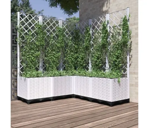 Võrega Taimekast, Valge, 120 X 120 X 136 Cm Pp