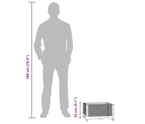 Aukštas Lovelis, 40X40X23cm Polipropilenas