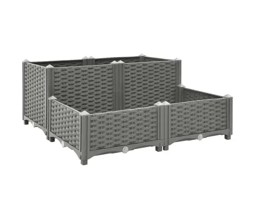 Puķu Kaste, 80X80X38 Cm, Polipropilēns Vidaxl