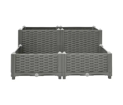 Puķu Kaste, 80X80X38 Cm, Polipropilēns Vidaxl