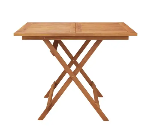 Saliekams Dārza Galds, 90X90X75 Cm, Akācijas Masīvkoks Vidaxl