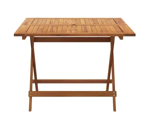 Saliekams Dārza Galds, 90X90X75 Cm, Akācijas Masīvkoks Vidaxl