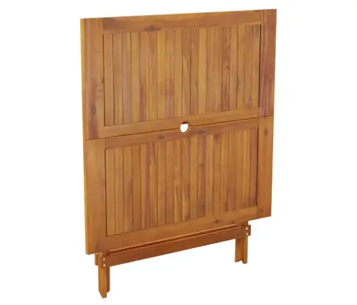 Saliekams Dārza Galds, 90X90X75 Cm, Akācijas Masīvkoks Vidaxl