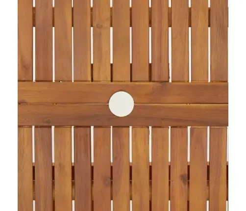 Saliekams Dārza Galds, 90X90X75 Cm, Akācijas Masīvkoks Vidaxl