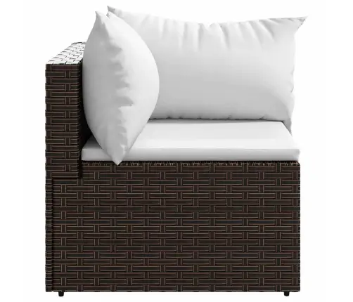 Dārza Stūra Dīvāni Ar Spilveniem, 2 Gab., Brūna Pe Rotangpalma Vidaxl