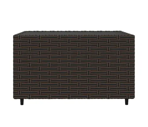 4-Daļīgs Dārza Atpūtas Mēbeļu Komplekts, Brūna Pe Rotangpalma Vidaxl