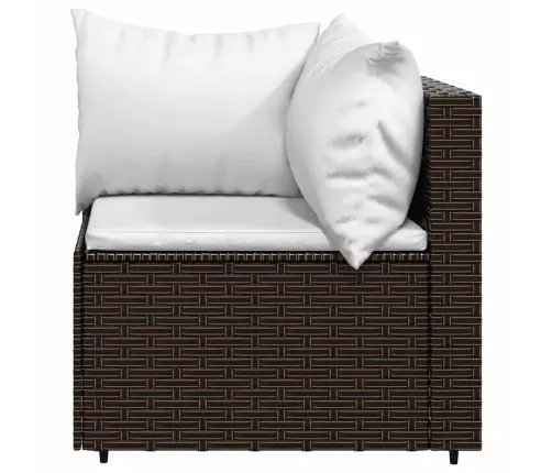 4-Daļīgs Dārza Atpūtas Mēbeļu Komplekts, Brūna Pe Rotangpalma Vidaxl