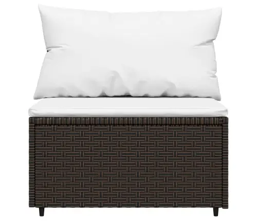 3-Daļīgs Dārza Atpūtas Mēbeļu Komplekts, Brūna Pe Rotangpalma Vidaxl