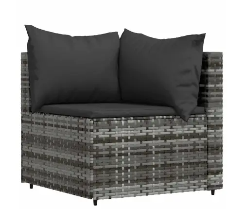 4-Daļīgs Dārza Atpūtas Mēbeļu Komplekts, Pelēka Pe Rotangpalma Vidaxl