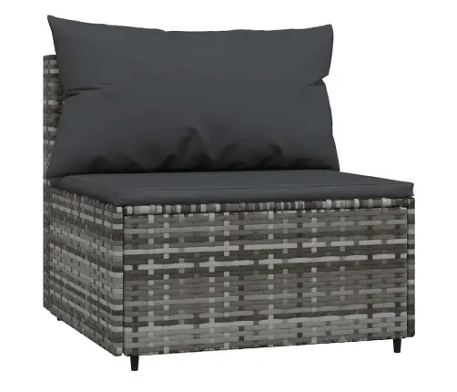 4-Daļīgs Dārza Atpūtas Mēbeļu Komplekts, Pelēka Pe Rotangpalma Vidaxl