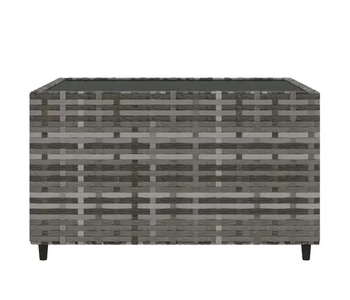 4-Daļīgs Dārza Atpūtas Mēbeļu Komplekts, Pelēka Pe Rotangpalma Vidaxl