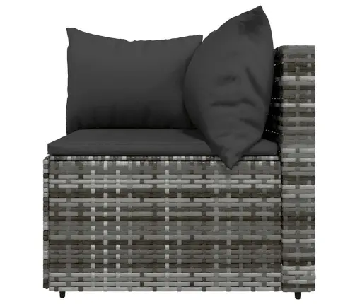 4-Daļīgs Dārza Atpūtas Mēbeļu Komplekts, Pelēka Pe Rotangpalma Vidaxl