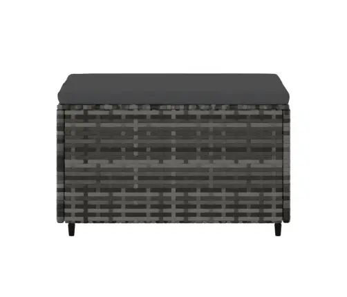 Dārza Kāju Soliņš Ar Spilveniem, Pelēka Pe Rotangpalma Vidaxl