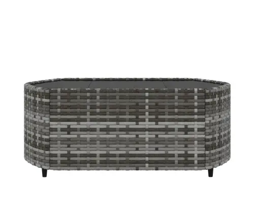 4-Daļīgs Dārza Atpūtas Mēbeļu Komplekts, Pelēka Pe Rotangpalma Vidaxl