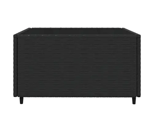 3-Daļīgs Dārza Atpūtas Mēbeļu Komplekts, Melna Pe Rotangpalma Vidaxl