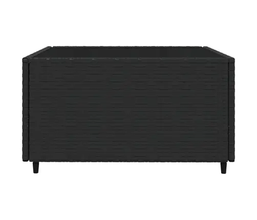 4-Daļīgs Dārza Mēbeļu Komplekts, Melna Pe Rotangpalma Vidaxl