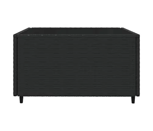 3-Osaline Aiamööblikomplekt Patjadega, Must, Polürotang