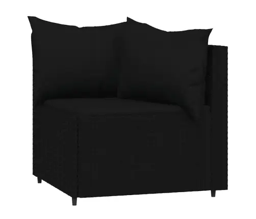 3-Daļīgs Dārza Atpūtas Mēbeļu Komplekts, Melna Pe Rotangpalma Vidaxl