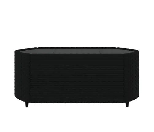 3-Daļīgs Dārza Atpūtas Mēbeļu Komplekts, Melna Pe Rotangpalma Vidaxl