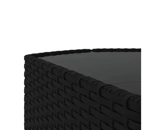 3-Daļīgs Dārza Atpūtas Mēbeļu Komplekts, Melna Pe Rotangpalma Vidaxl